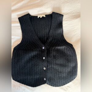 Favorite Daughter Black Knit Vest